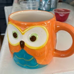 Orange Owl Coffee Mug